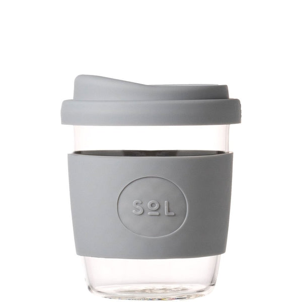 Reusable Glass Coffee Cup - 8oz - Eco Stuff