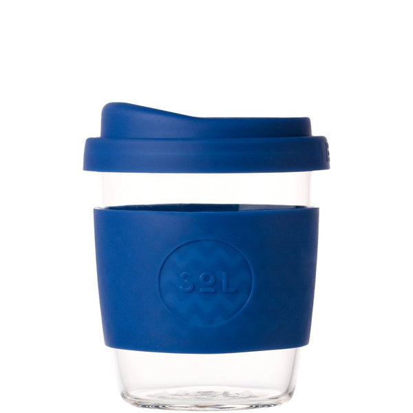Reusable Glass Coffee Cup - 8oz - Eco Stuff