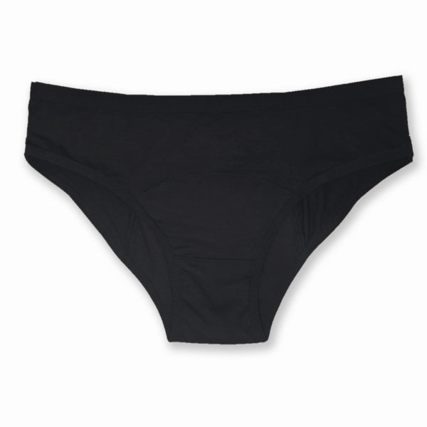 Leakproof Period Underwear Black Bamboo Hipster